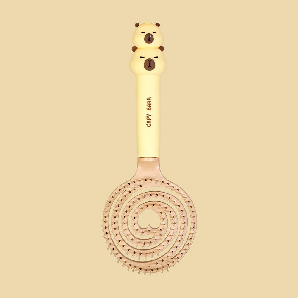Capybara Hollow Hair Comb – Anti-Static Detangling Brush