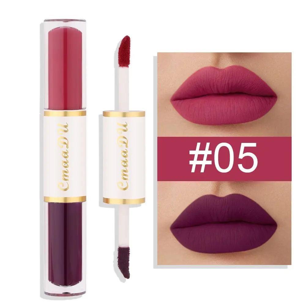 Dual-Head Lip Gloss Stick, Long-Lasting & Easy-To-Apply, Multiple Colors Available, Perfect for Various Makeup Looks Peaceful Pleasures Health and Wellness 05