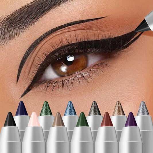 12-Color Waterproof Eyeliner Pencil – Smokey Long-Lasting Eyeliner Pencil Set Peaceful Pleasures Health and Wellness