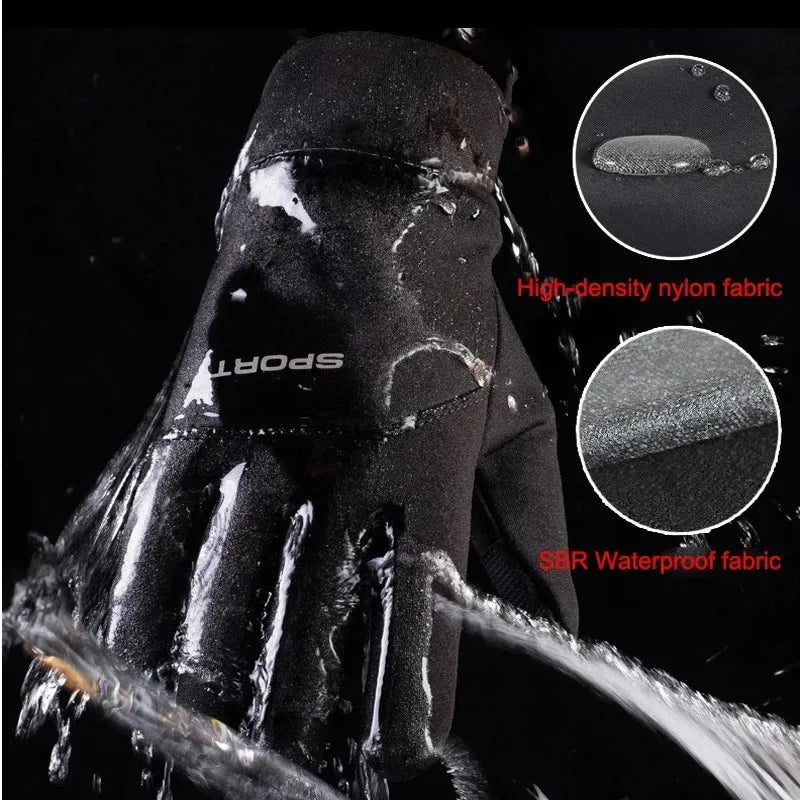Winter Touchscreen Cycling Gloves – Windproof, Warm, Unisex