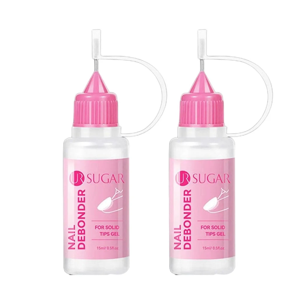 Nail Solid Gel Glue Remover & Debonder Fast Dissolve Liquid for Fake Tips Press On Nails, False Nails | Quick Manicure Tool Peaceful Pleasures Health and Wellness 2pcs