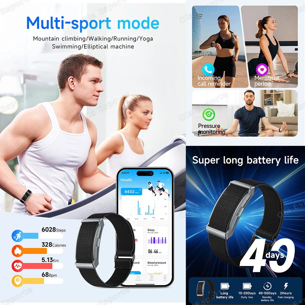 Ola Esporte Smart Fitness Bracelet | Health Tracking & Alerts