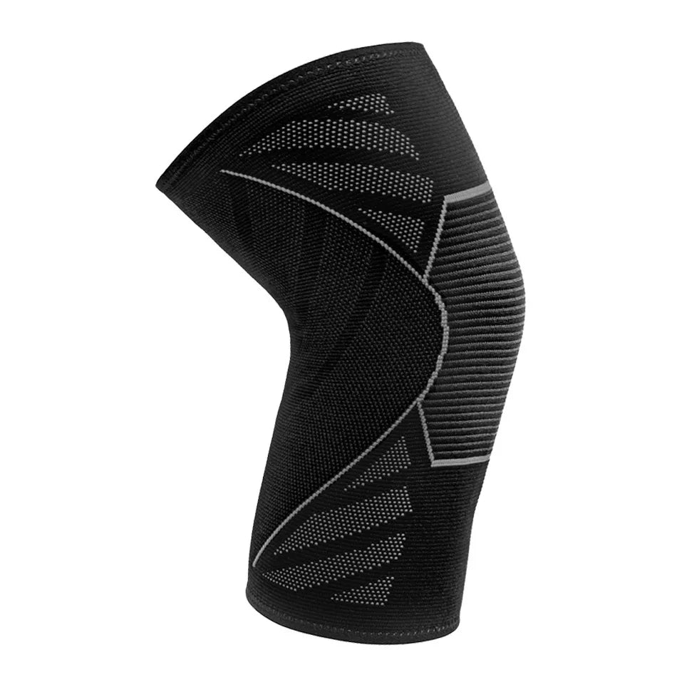 1 PC Professional Knee Support Compression Knee Sleeve Anti Slip Silicone Knee Braces for Knee Pain Meniscus Tear Peaceful Pleasures Health and Wellness black M