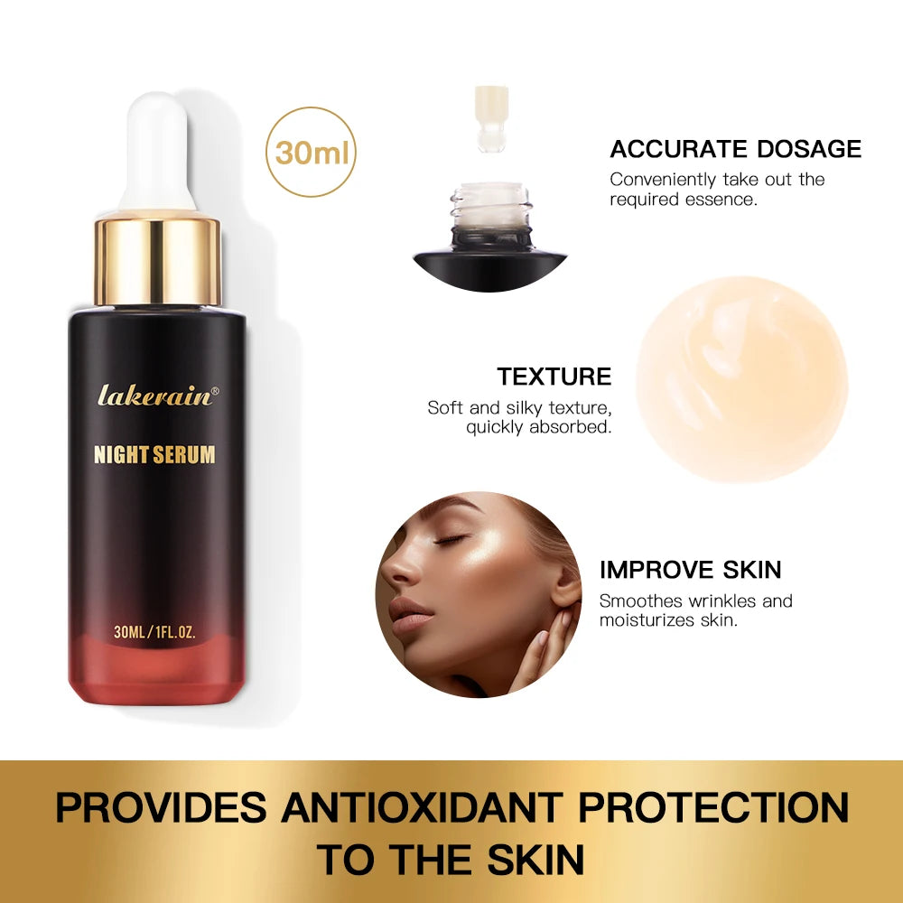 Night Serum Vitamin B5 Advanced Night Repair Synchronized Smooth WrinklesMulti-Recovery Antioxidant Complex Unisex 30ml Peaceful Pleasures Health and Wellness