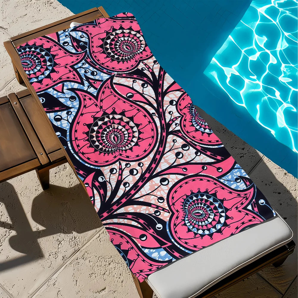 Large Quick-Dry Microfiber Beach Towel | Travel Gym Camping Microfiber Beach Towel Peaceful Pleasures Health and Wellness z7 STJ150x260CM