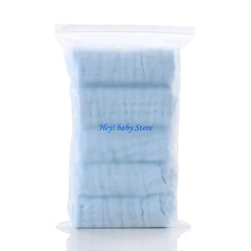 Baby Muslin Face Towels | Soft Cotton Handkerchief Wipes 5-Pack