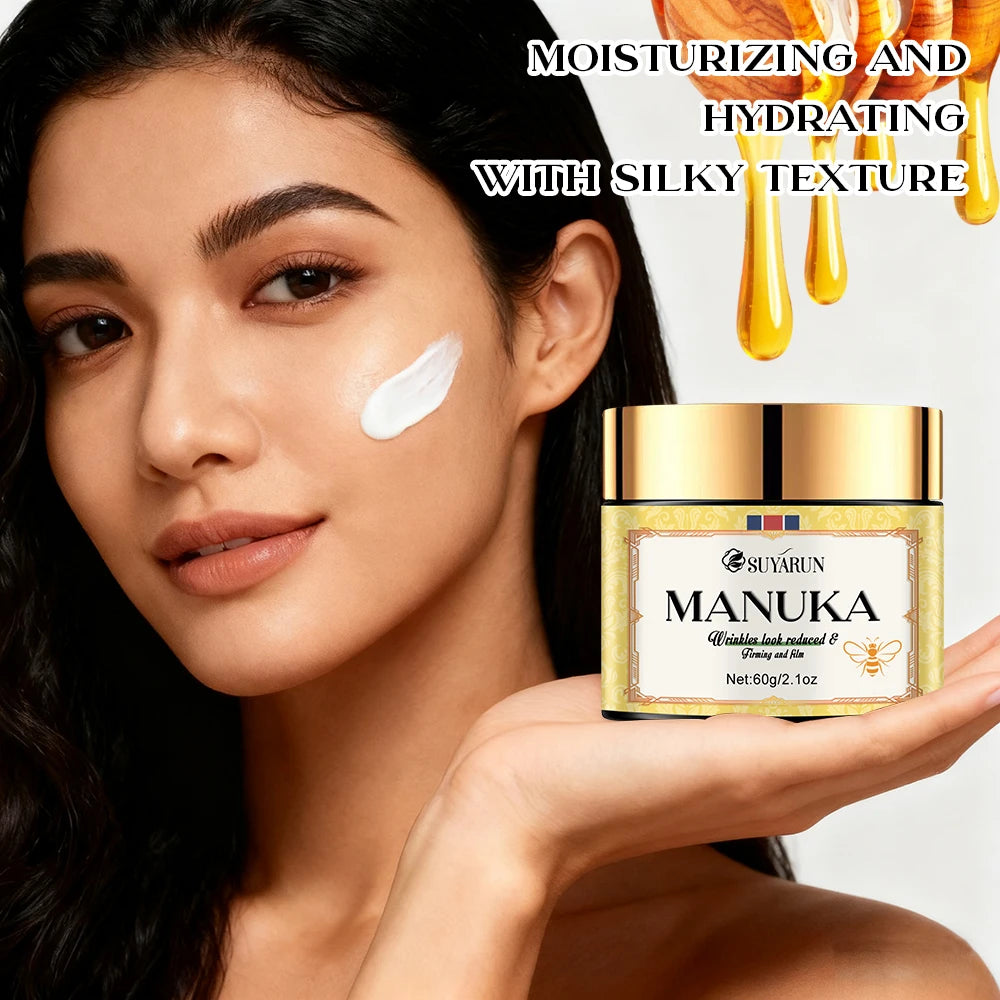 SUYARUN Manuka Honey Collagen & Retinol Moisturizer - Deep Hydration, Skin Repair, Brightening - For All Skin Types. Peaceful Pleasures Health and Wellness