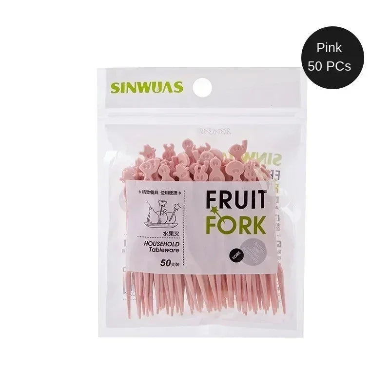 Mini Plastic Fruit Forks – Bento Box & Party Food Picks Set