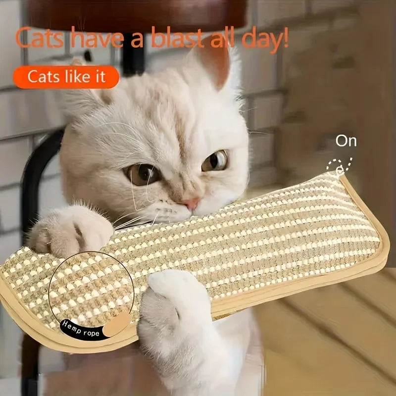Cat Toy Pillow & Sisal Scratching Pad – Solo & Interactive Play