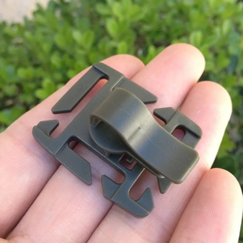 2-Pack Rotatable Hydration Tube Clip for MOLLE & CamelBak Packs Hydration Tube Clip Peaceful Pleasures Health and Wellness