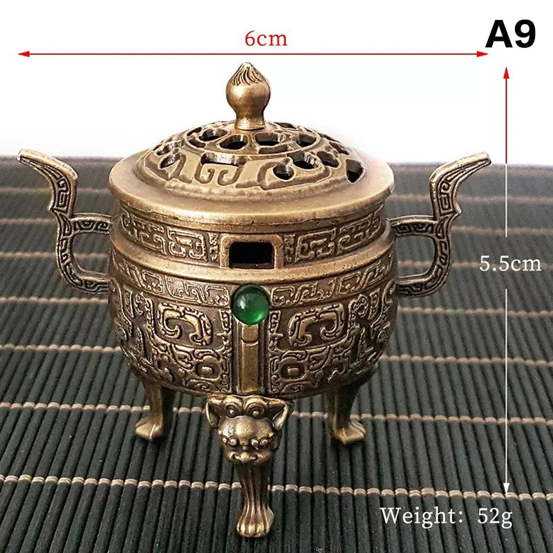 Alloy Incense Burner Bowl with Handle | Yoga & Meditation Decor