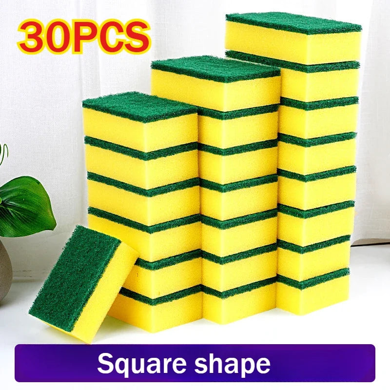 Kitchen Dishwashing Sponge & Scouring Pad Set – Up to 50 Pcs