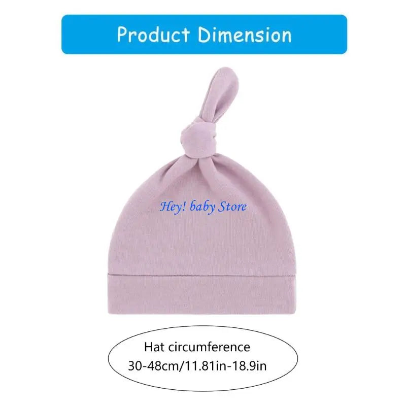 Soft Cotton Knotted Baby Hat – Newborns & Infants 0–24M