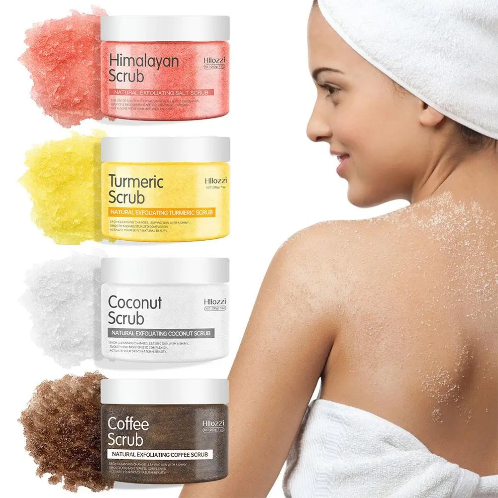 Natural Exfoliating Salt Body Scrub – Coffee, Coconut & Himalayan
