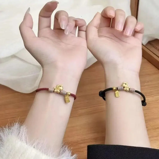 2026 Year of the Horse Red Lucky Bracelet | Chinese New Year Lucky Wrap Bracelet Peaceful Pleasures Health and Wellness