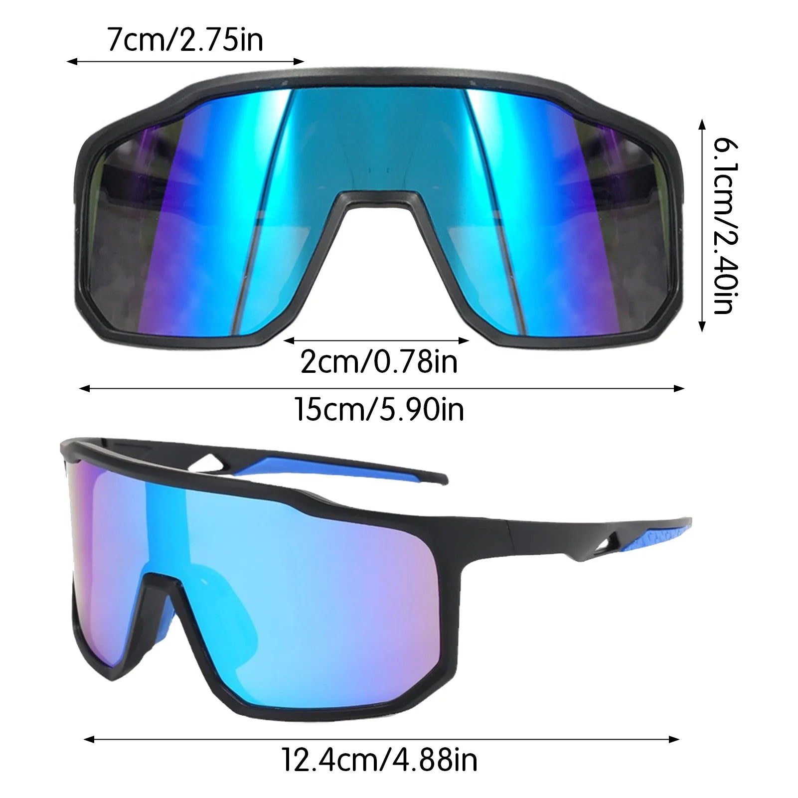 Windproof Cycling Glasses Lightweight Large Frame Sun Protection Goggles for Women and Girls Outdoor Wearings Peaceful Pleasures Health and Wellness