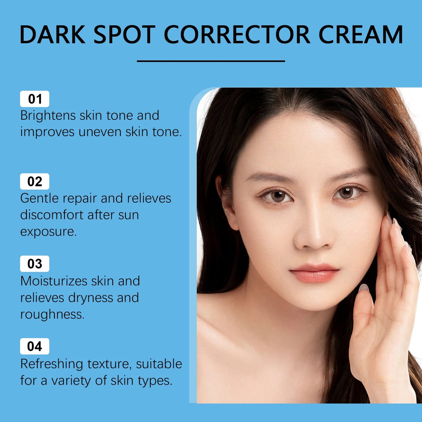 Dark Spot Corrector Cream – Vitamin C & Hyaluronic Acid