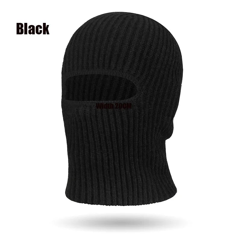 Knitted Balaclava Hat & Windproof Face Mask – Unisex Winter