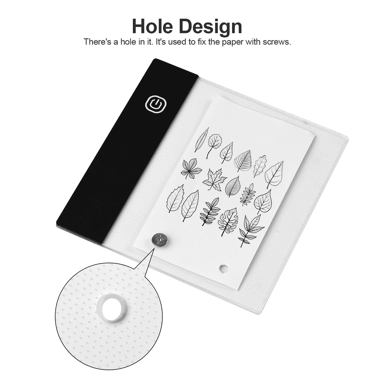 Mini Light Pad LED Lightbox Tablet Design Flip Book Hole 300 Sheets