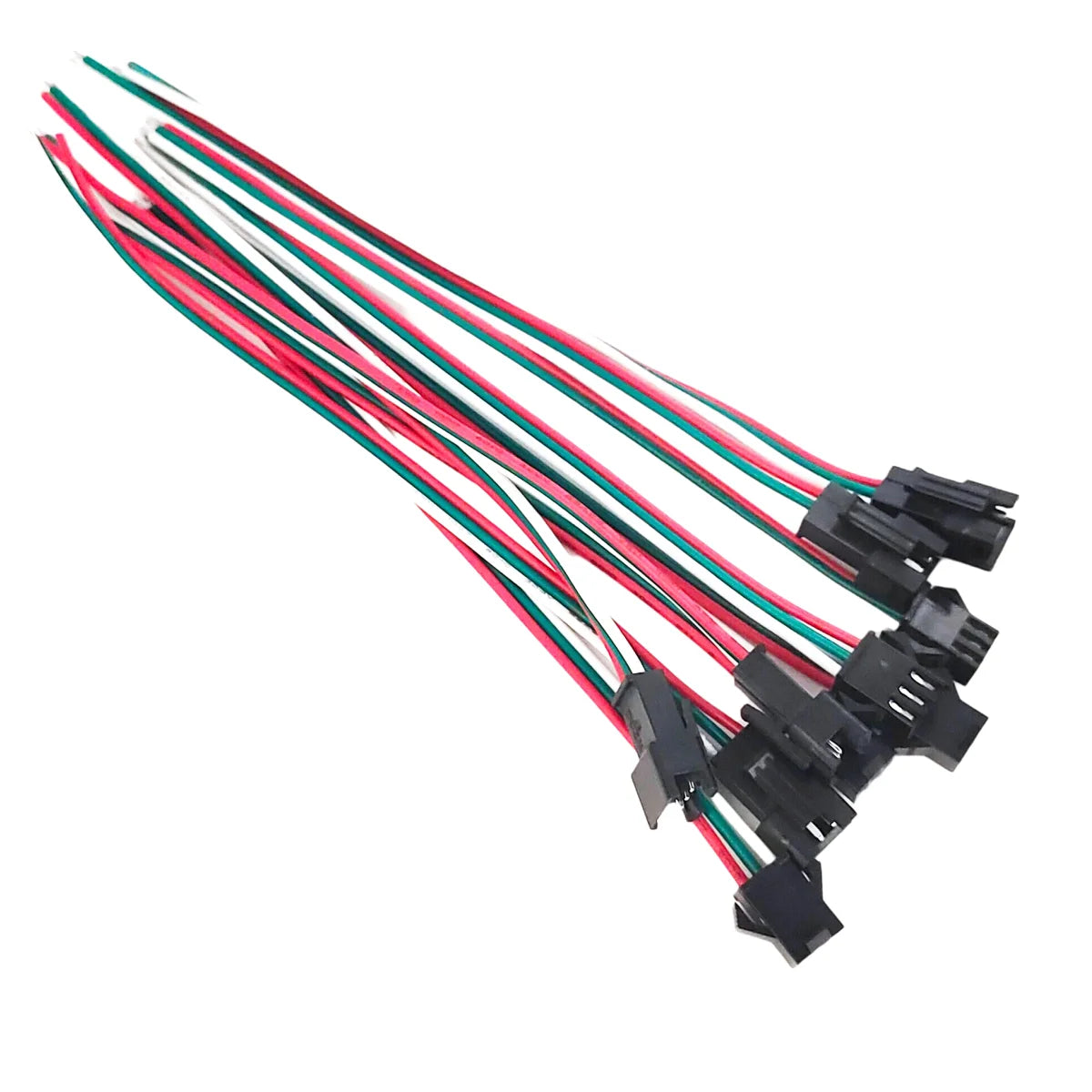 5-50 Pairs JST SM 3 Pin Connectors 15cm 22AWG Wire Female/Male LED Connector for WS2812B WS2811 WS2812 CCT LED Strip Light Peaceful Pleasures Health and Wellness
