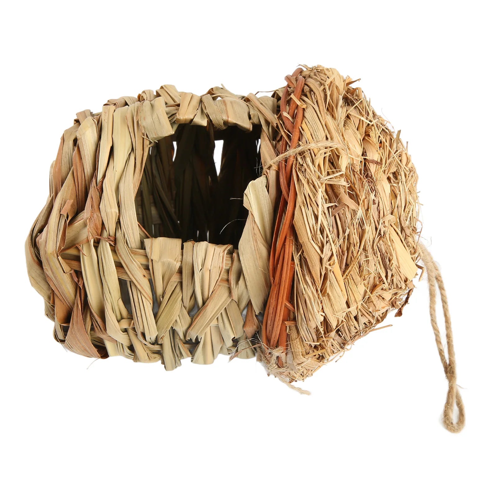 Woven Bird House Grass Bird Safe Breathable Decorative Environmental Friendly for Courtyard for Hummingbirds for Indoor Peaceful Pleasures Health and Wellness