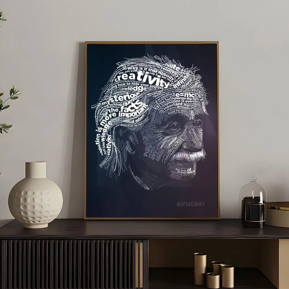 Hot Aalbert Einsteines Poster Versatile HD Waterproof Wall Art Self-Adhesive Decor for Any Space Ideal Gift Peaceful Pleasures Health and Wellness z3 21X30cmNoframe