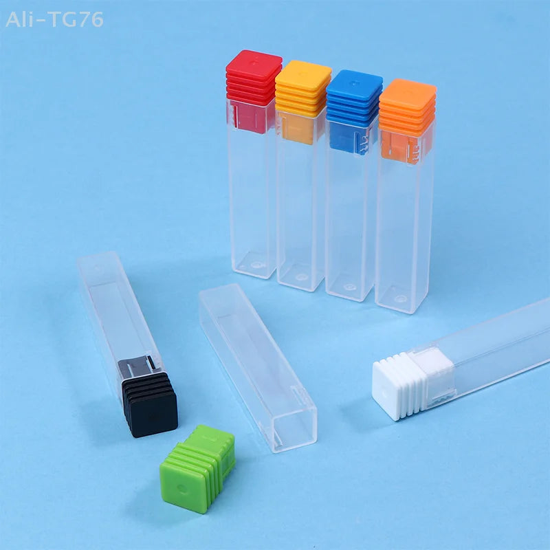 10-Pack Nail Drill Bit Storage Boxes | Clear Organizer Cases