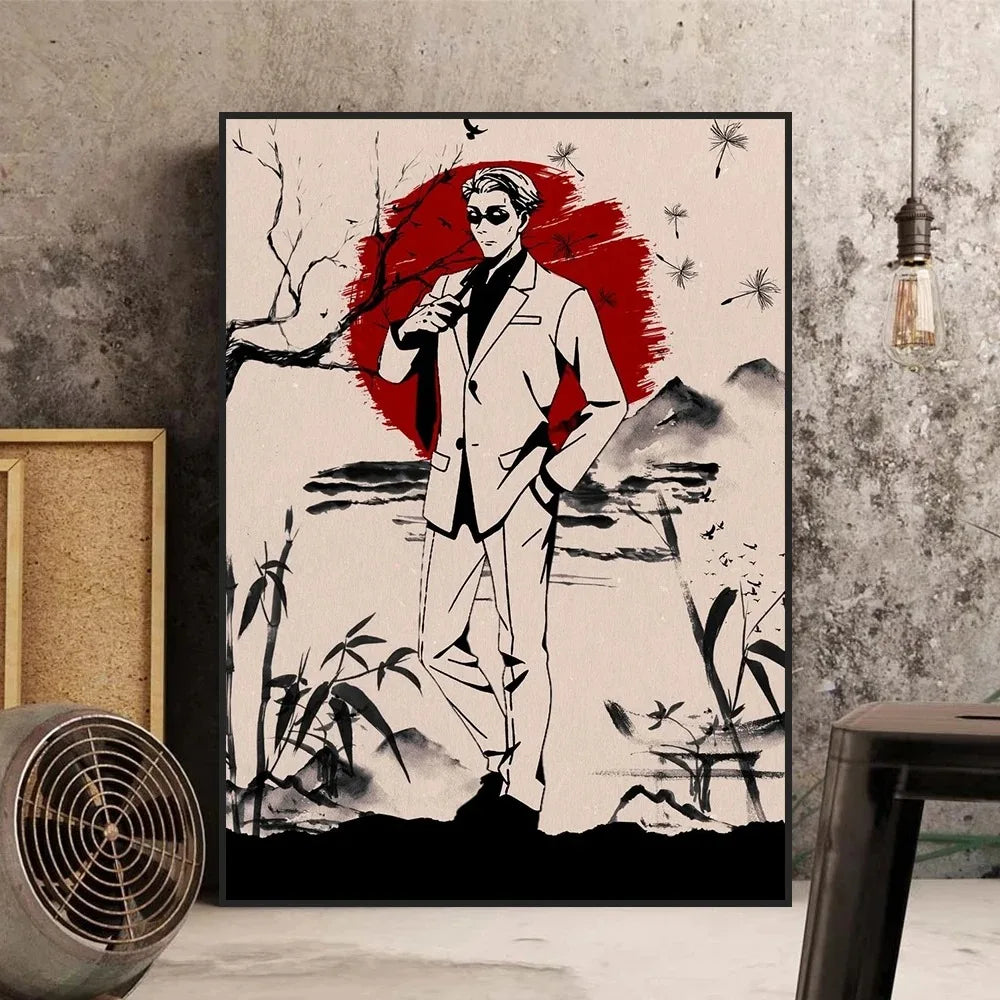 Jujutsu Kaisen Gojo Satoru Canvas Wall Art | Anime Room Decor