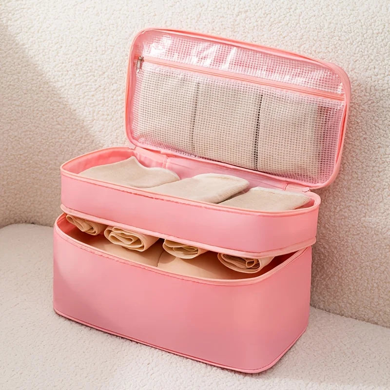 4-in-1 Travel Underwear & Bra Organizer Bag | Packing Cube
