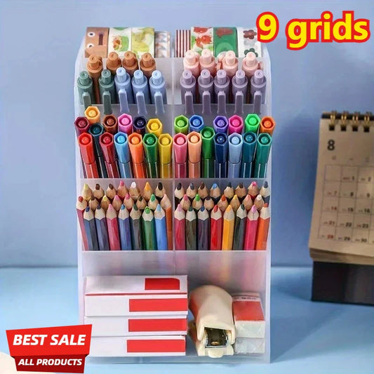 Transparent Desktop Pen Holder & Stationery Organizer Desktop Pen Holder Oasis Select