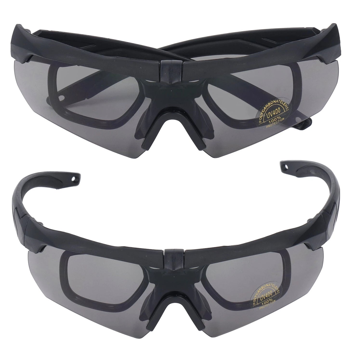 Cycling Glasses Non Glare PC and Silicone Goggles Prevent Wind Sand with Interchangeable Lenses for Sports for Women Men Peaceful Pleasures Health and Wellness