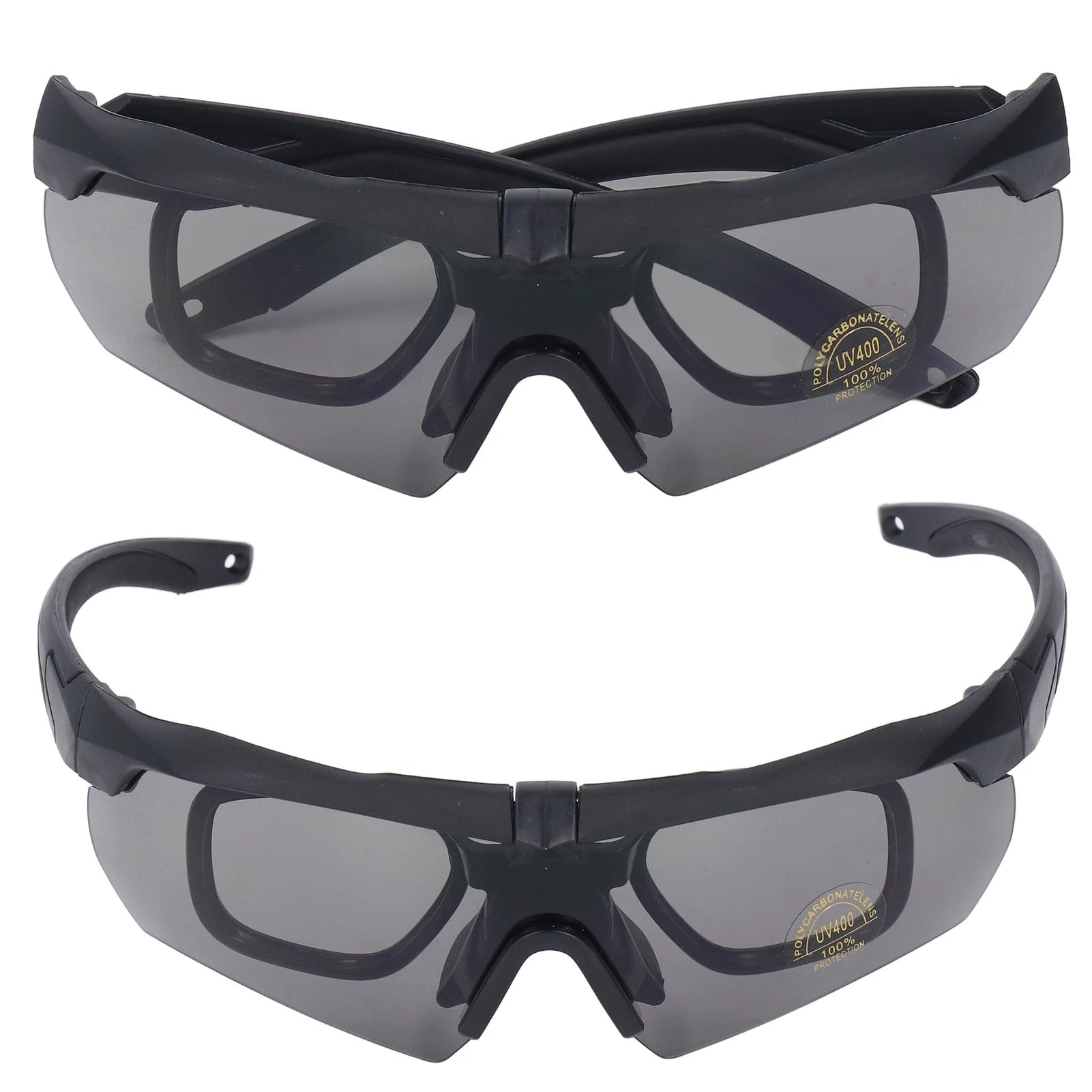 Cycling Glasses Non Glare PC and Silicone Goggles Prevent Wind Sand with Interchangeable Lenses for Sports for Women Men Peaceful Pleasures Health and Wellness