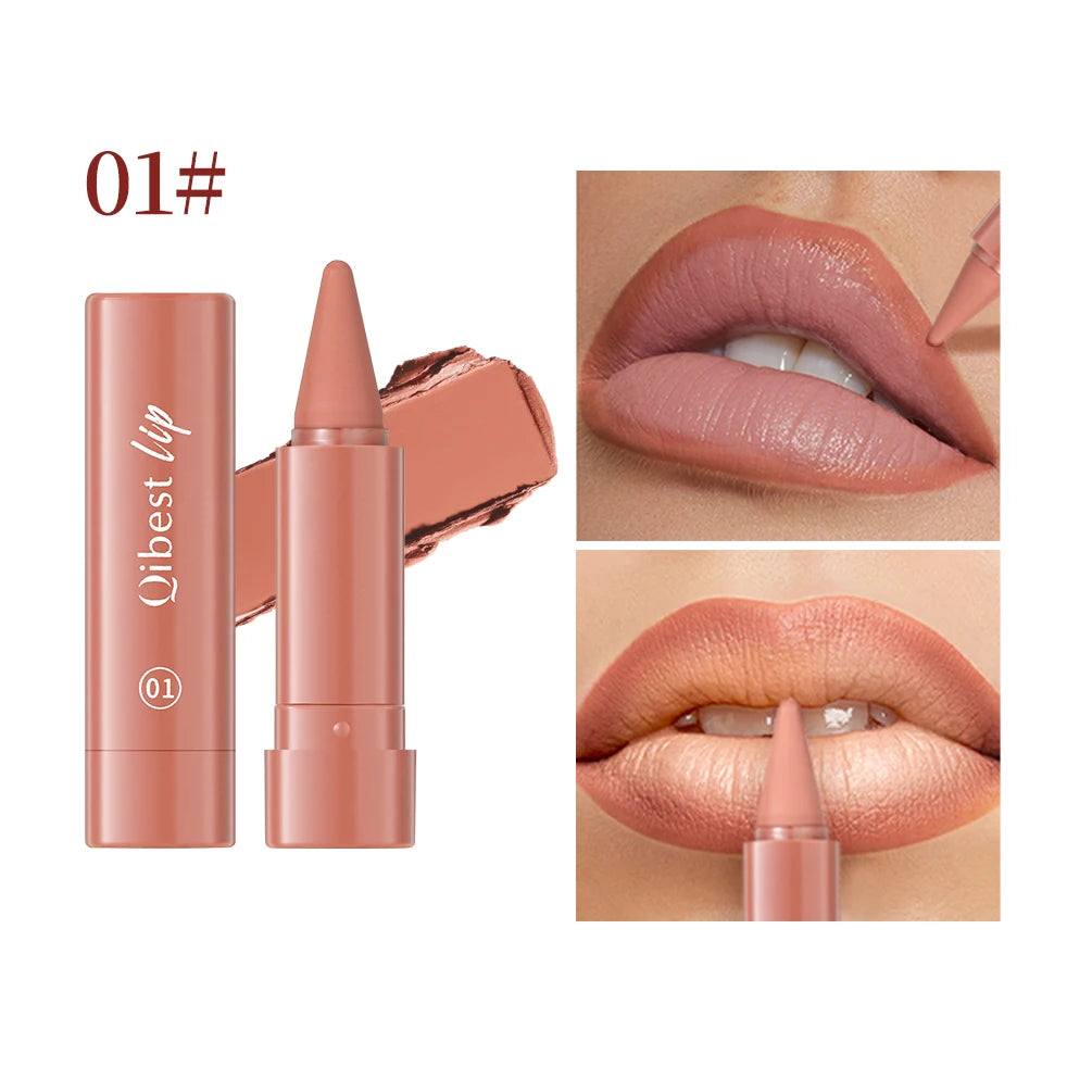 Tapered Gradient Lip Liner Matte Nude Brown Velvet Lipstick Waterproof Non Sticky Contouring Tint Lipliner Crayon Lip Makeup Peaceful Pleasures Health and Wellness 01