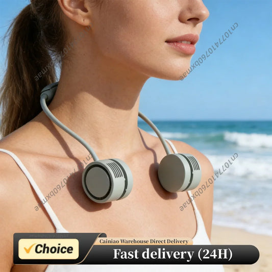 Portable Neck Fan 3 Speeds 360 Cooling Wearable Fan for Travel Outdoor Indoor Birthday Gifts for Men Women Mom Dad Peaceful Pleasures Health and Wellness