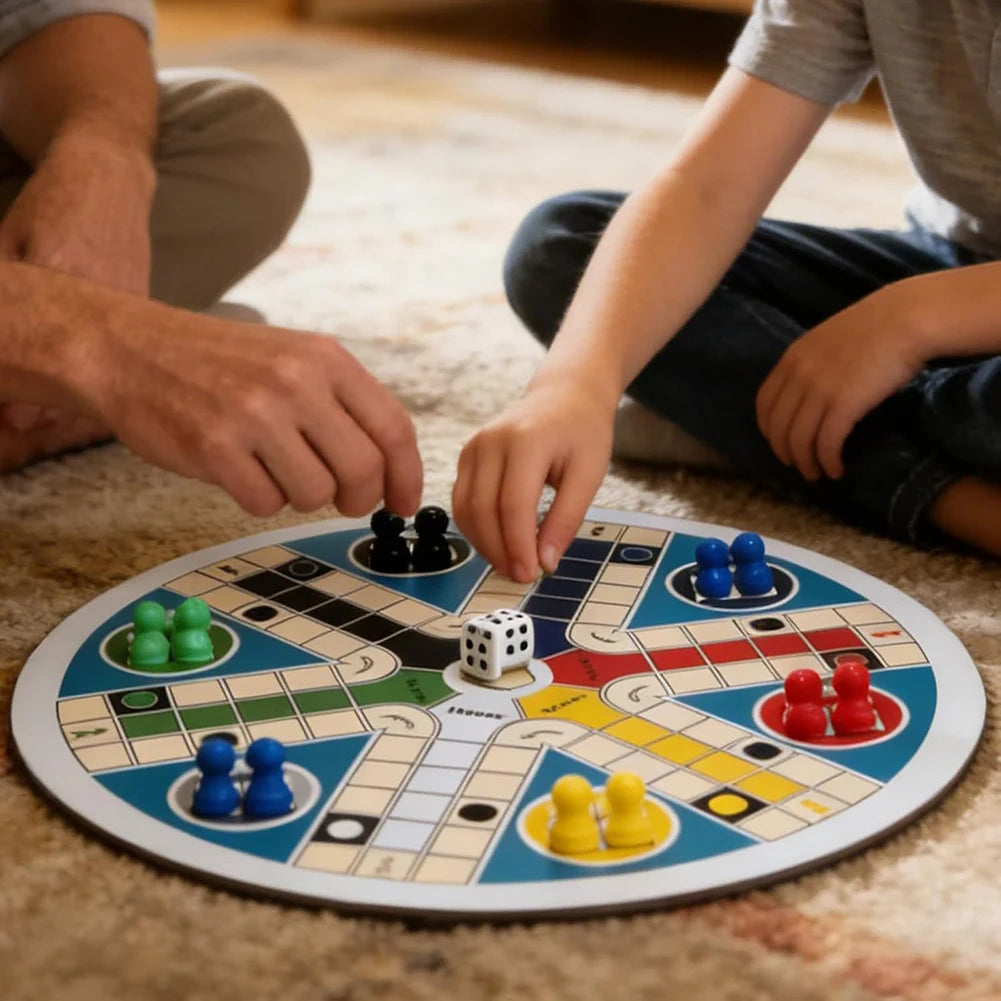 6 Player Ludo Board Game | Multiplayer Flying Chess Family Set