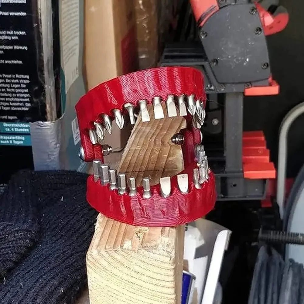 Funny Denture Drill Bit Holder for Screwdriver Teeth Model Screwdriver Bit Holder Fits 1/4 Inch Hex Bit Drive Bit Adapter Tools Peaceful Pleasures Health and Wellness