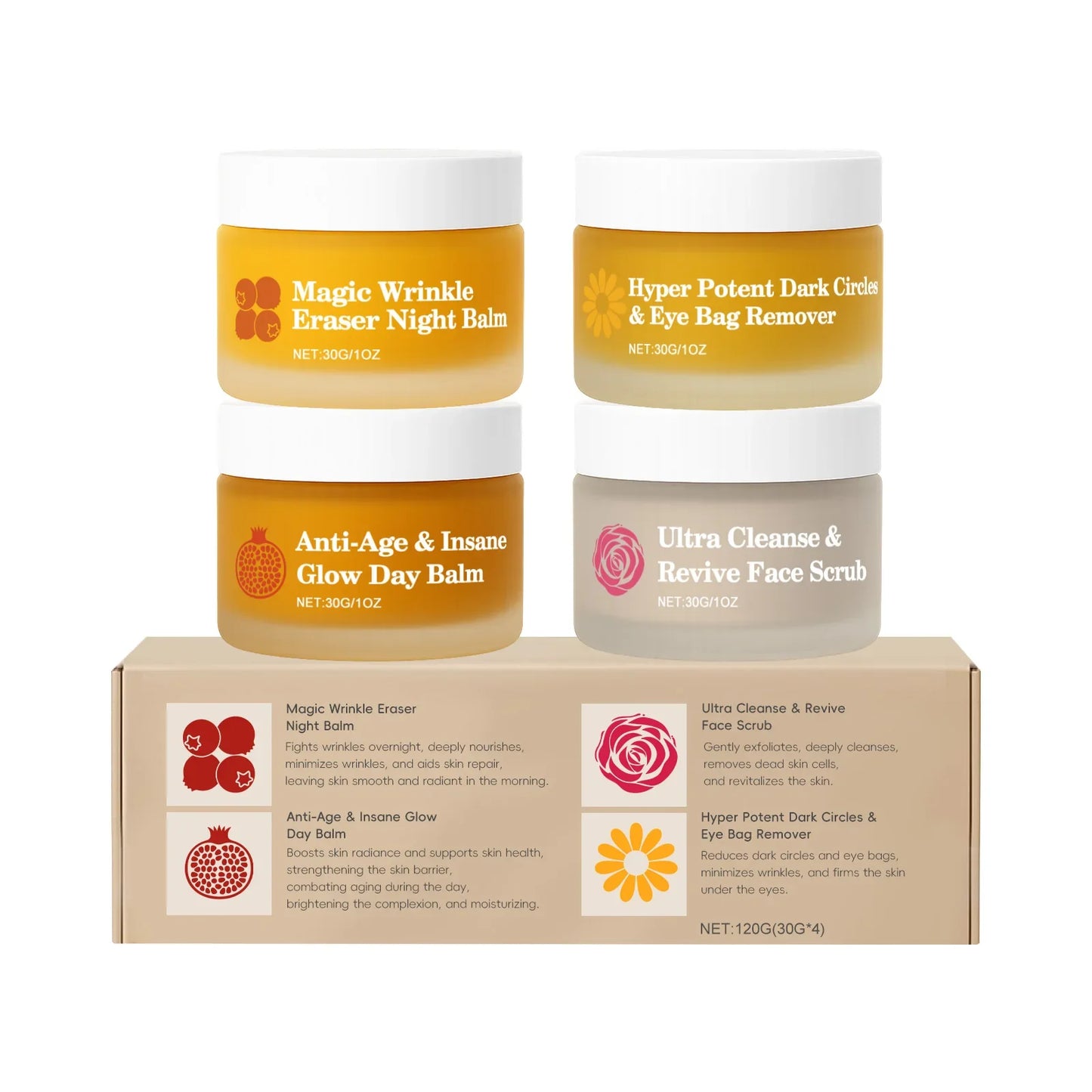 Deep Hydration Firming Skincare Set – 4-Piece Renewing Kit