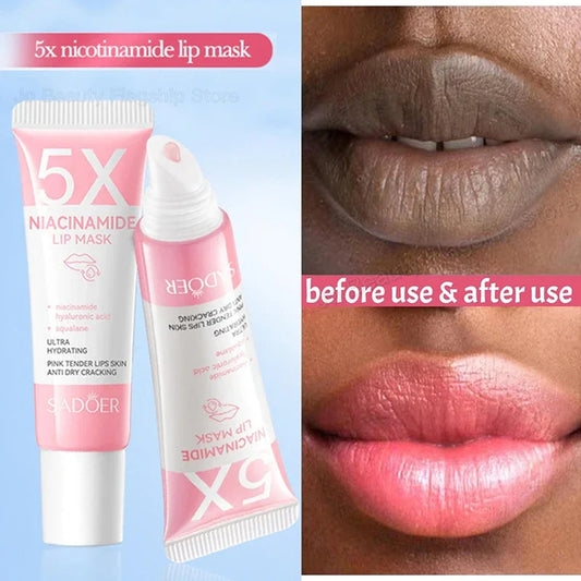 BIOAOUA Brightening Lip Mask Balm – Exfoliating & Moisturizing Brightening Lip Balm Oasis Select
