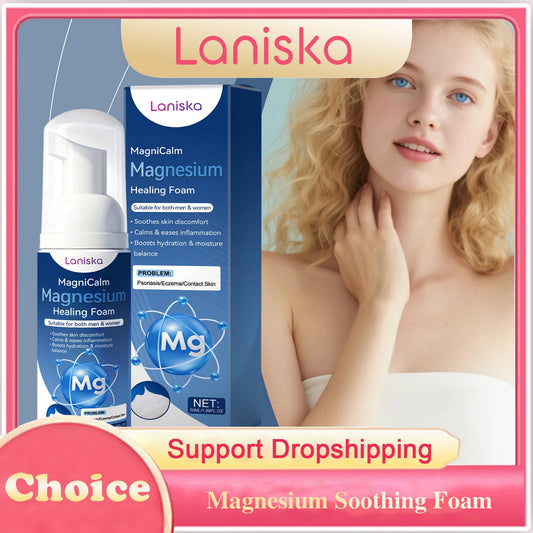 Magnesium Soothing Foam Moisturizing Anti-Sensitivity Relieve Redness Dry Itching Barrier Protection Relaxation Health Body Care Peaceful Pleasures Health and Wellness