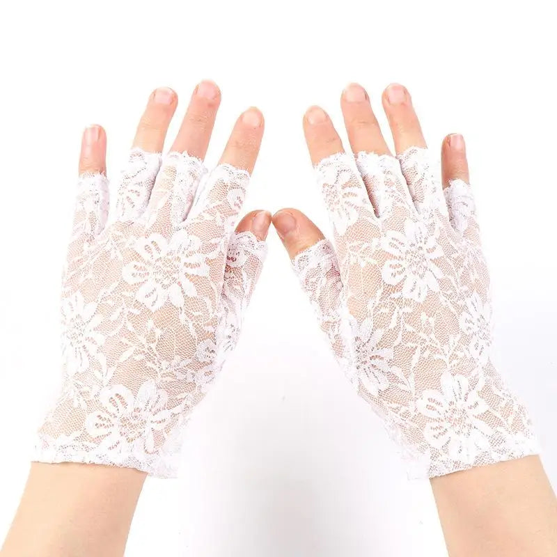 Women's Lace Fingerless Gloves – Bridal, Wedding & Cosplay