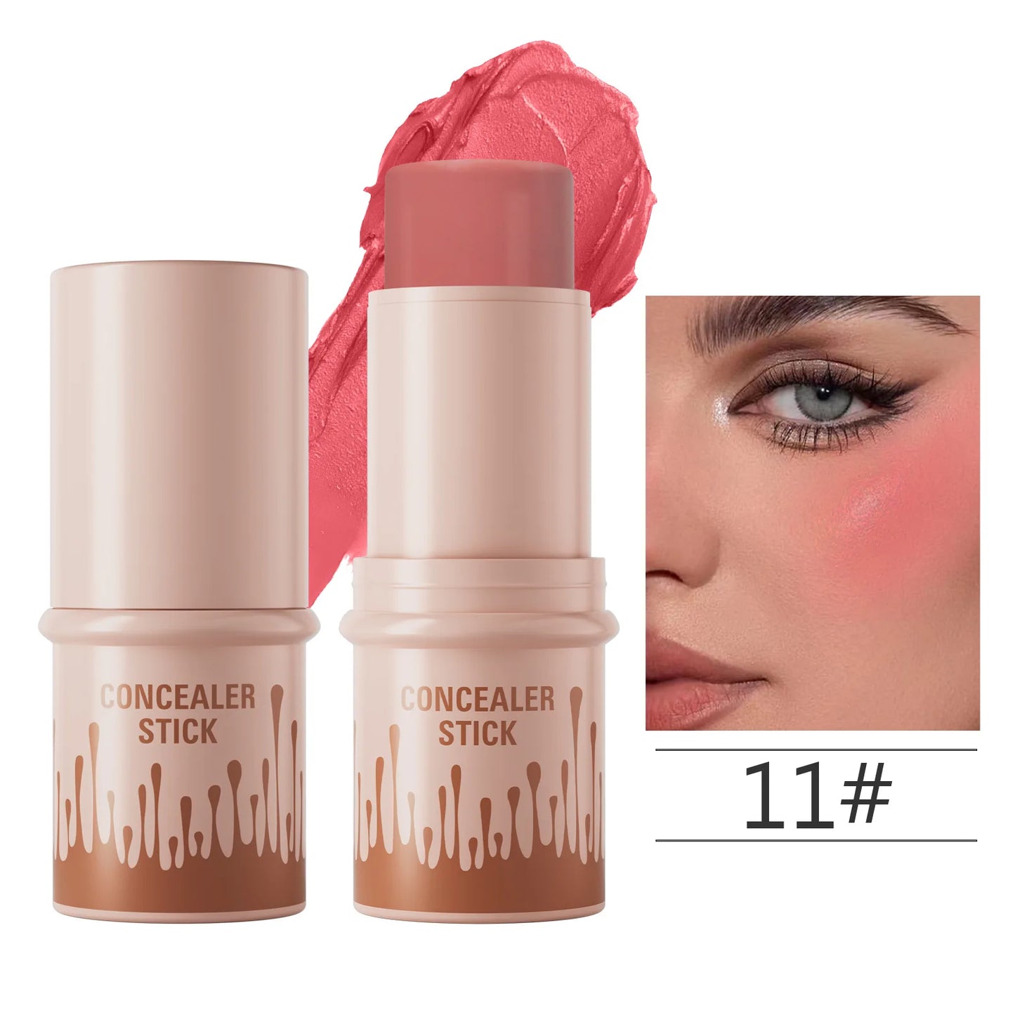 2-in-1 Contour Bronzer & Highlighter Stick | Cream Concealer Pen