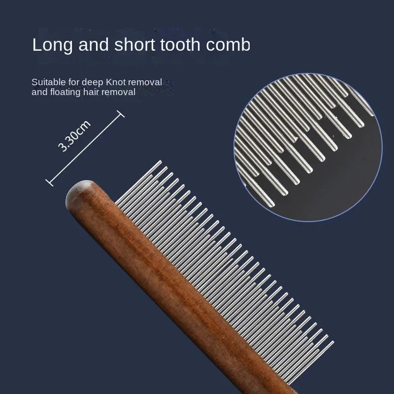Cats Brush Things for Cats Removes Hair Pet Grooming Fine Tooth Comb Accessories Flea Artifact Products Pets Home Garden Scraper Peaceful Pleasures Health and Wellness Long and short tooth