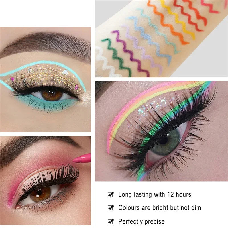 Handaiyan 20-Color Waterproof Matte Gel Eyeliner Pencil