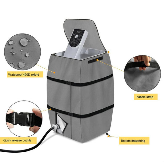 43x38x54cm Inflatable Spa Water Heater Pump Cover Duty Weatherproof Peaceful Pleasures Health and Wellness
