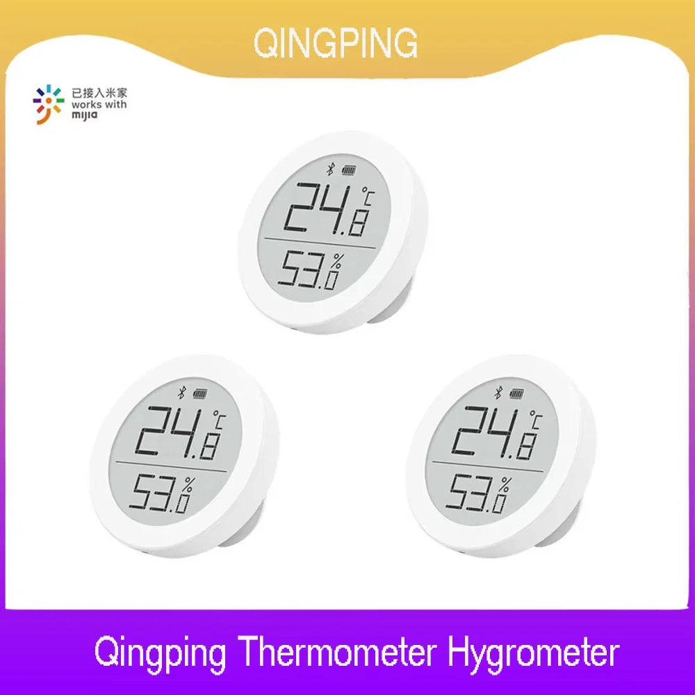 Qingping Mini Thermometer T Version Thread/BLE High-precision Indoor E-Link Temperature Humidity Sensor Work For Apple HomeKit Peaceful Pleasures Health and Wellness