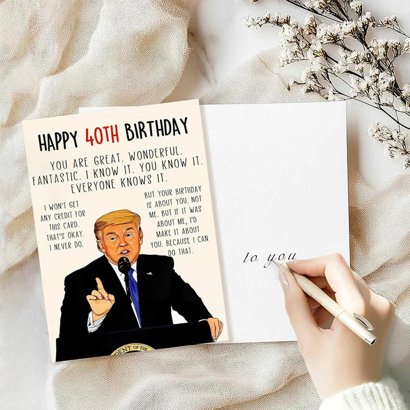 Funny Happy 40th Birthday Card for Women & Men | Humorous