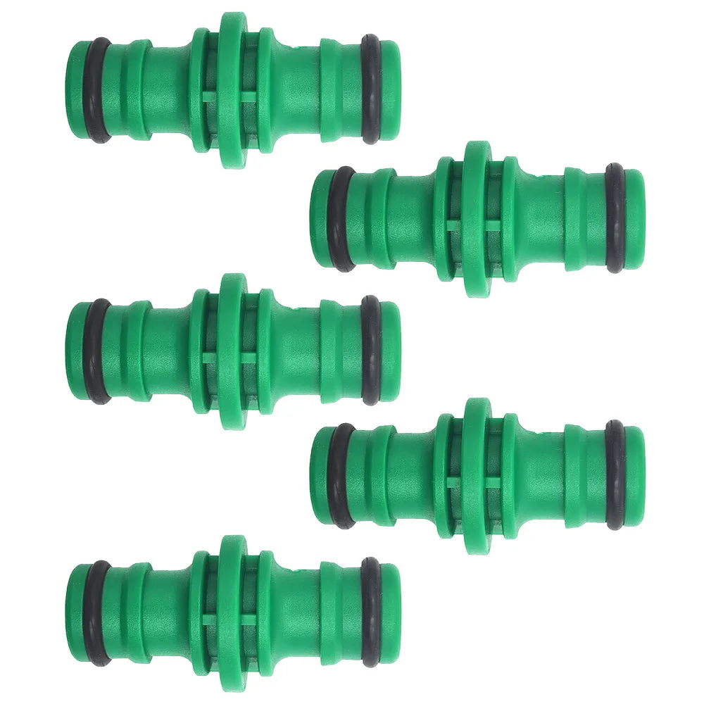 5Pcs Quick Drip Irrigation Watering System for Greenhous Joiner Repair Connector Coupling 1/2'' Garden Hose Tubing Fitting Pipe Peaceful Pleasures Health and Wellness
