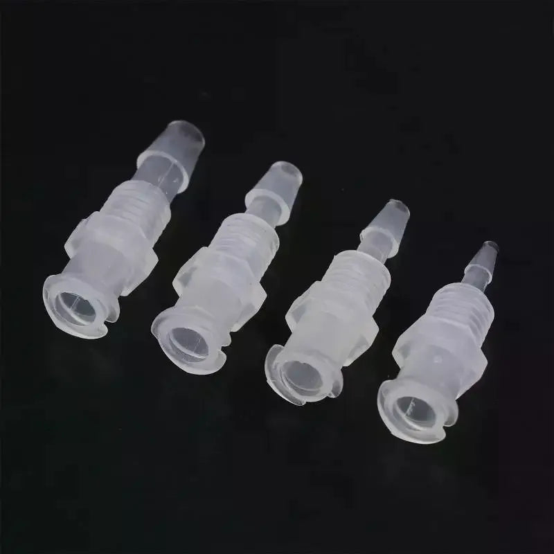 PP Plastic Lock Adapter Straight Through Air Valve Tube Connector