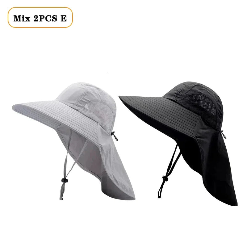 Waterproof Wide Brim Fisherman Sun Hat – UV Protection Cap