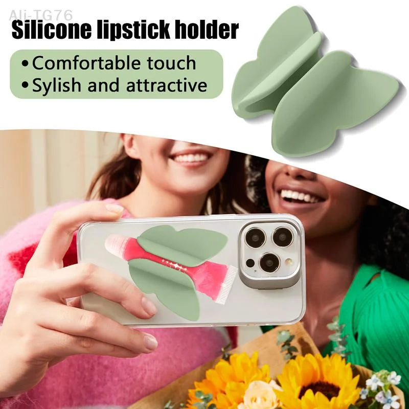 Butterfly Silicone Lip Gloss Phone Holder | Suction Cup Stand